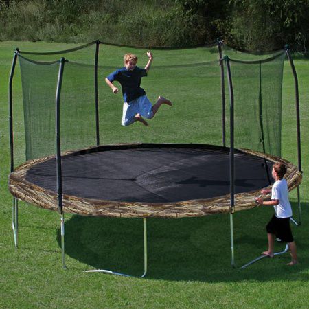 Trampoline with safety enclosure 12 ft. Camouflage