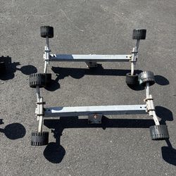 Wobble rollers, boat trailer, bunks, loadrite