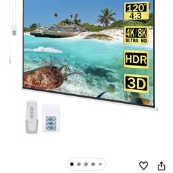 Kayle 120" Motorized Projector screen