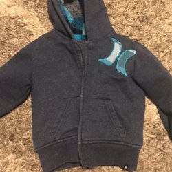 Hurley Lined Sherpa Hoodie Size 3T Toddler