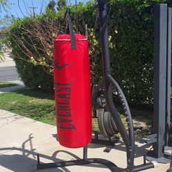 Punching Bag Stand With Pull-up Bar And Bag