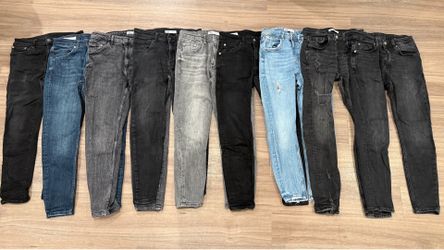 ZARA and AE Skinny Jeans (Set of 9)