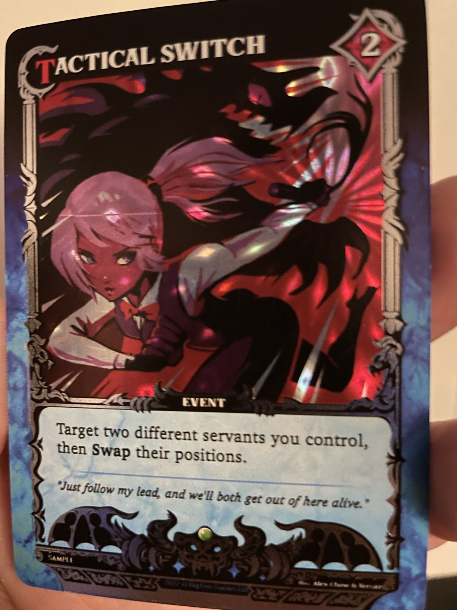 Demons Deck Tactical Switch And The Apex Assembly Sample Cards