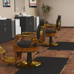 Artist hand 3 ft. x 4 ft. Barber Chair Mat Anti-Fatigue Salon & Barber Comfort & Support Mat - Non-Slip, Durable - Black Rectangle 1/2 in. Thick