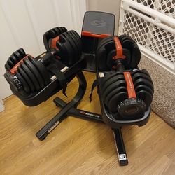 Bowflex SelectTech 552 Adjustable Dumbbells & Bowflex Stand