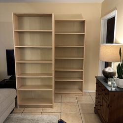 2 IKEA Book shelves 