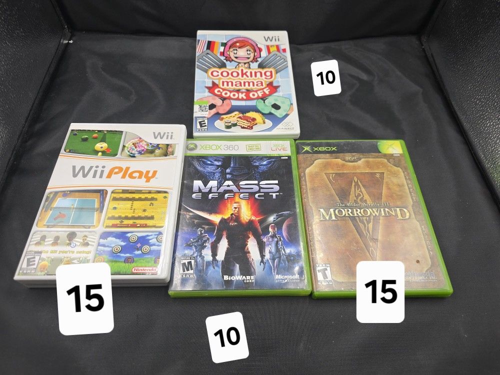 🎮 Classic Video Game Lot – Wii & Xbox & Xbox 360 – Complete with Discs, manual & Cases! ✅