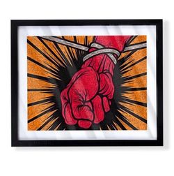 Metallica st Anger custom artMetallica "St. Anger" Custom Art Piece on frame
