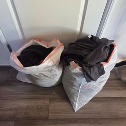​2 Large Trash Bags Bulk Clothing Lot – 1 Women’s Bag & 1 Men’s Bag (Mixed Sizes)