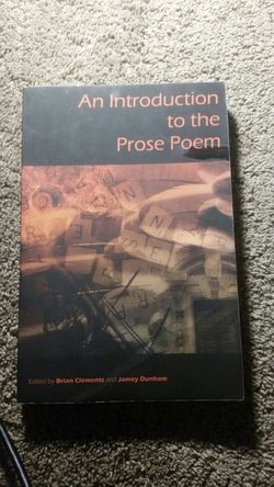 An Introduction to Prose Poem by Brian Clements