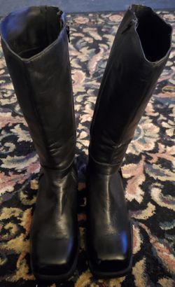 Noga Roma Black Italian Leather Boots. Women's 11.