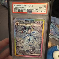 Glaceon PSA 10 Prismatic Evolutions - Pokemon TCG MINT