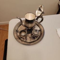 Old Silver Tea Set