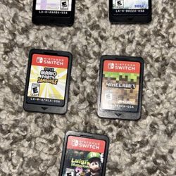 Nintendo Switch And 5 Games