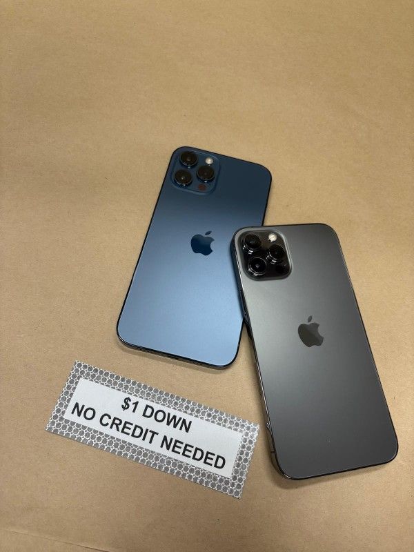Apple IPhone 12 Pro Max 5G - Only $1 Today Pay The Rest Later!