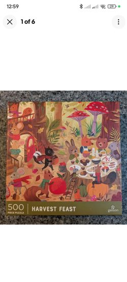 Harvest feast 500 piece puzzle autumn