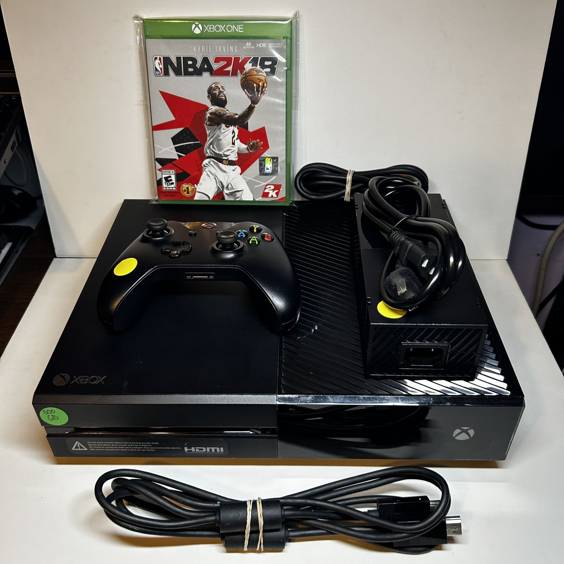 Microsoft Xbox One Black Console 1540 500GB, TESTED & WORKING! NBA 2K18