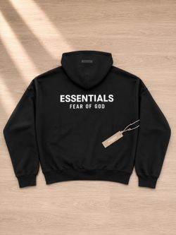 Brand New Fear of God ESSENTIALS Hoodie – Black
