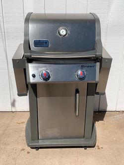 Weber Spirit E-210 BBQ Grill Natural Gas Silver Stainless Steel 2 Burners