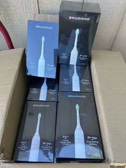 Brushmo e-Series Sonic Electric Toothbrush, Rechargeable Toothbrush with 3 Modes, 2-Min Timer, 30-Day Battery, Charging Base, White