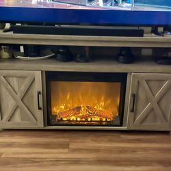 Electric Fireplace With Remote 