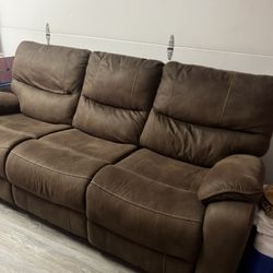 Brown Recliner Couch
