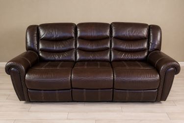 LEATHER RECLINING SOFA 2- PIECE SET ONLY