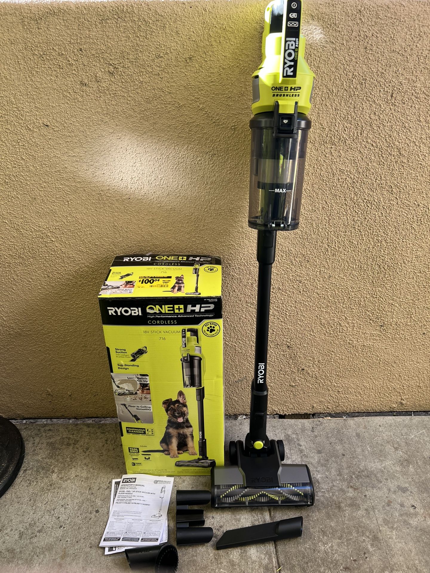 RYOBI ONE+ HP 18V Cordless Pet Stick Vacuum Cleaner (Tool Only)
