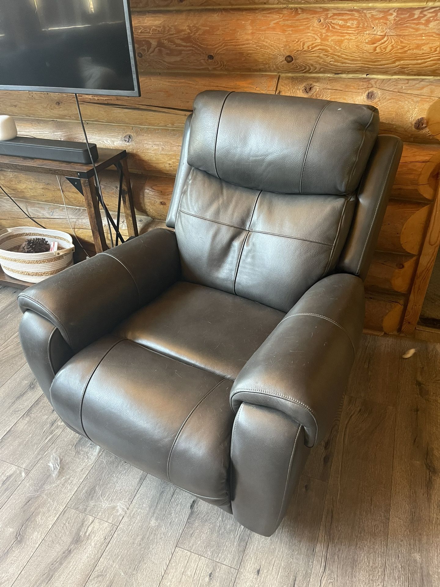 leather reclining chair with seat warmer