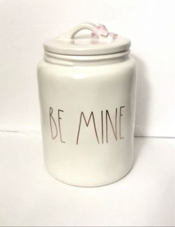 Rae Dunn BE MINE Ceramic Canister with Lid
