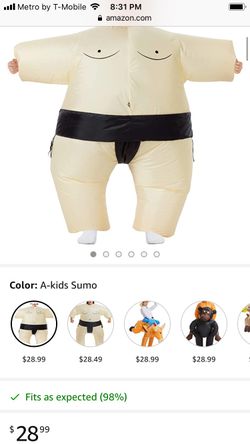 INFLATABLE KIDS SUMO COSTUME