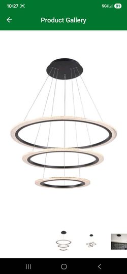 Zoe led chandelier by kenroy