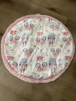 Plush Baby Girl Blanket/mat