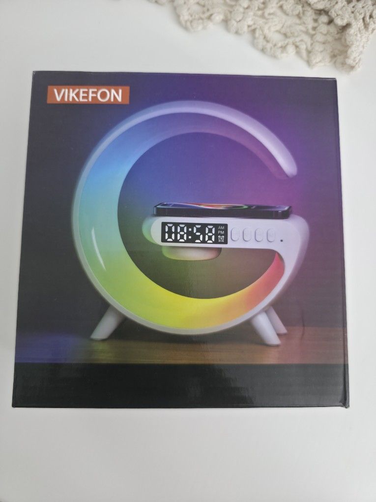 Vikefon LED Clock 🔊 Bluetooth Speaker – New $15