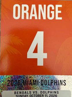 MIAMI DOLPHINS PARKING PASS