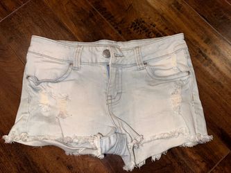 Light Wash Jean Shorts