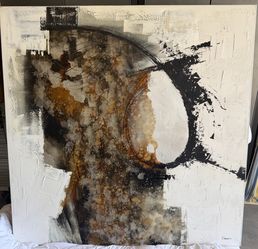 60” x 60” Oversized Abstract Canvas Wall Art