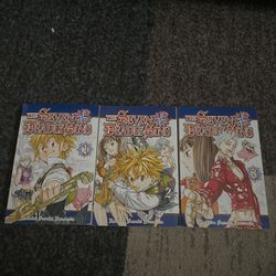Seven Deadly Sins Manga 1-3 Volumes