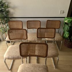 Vintage Cesca Cantilever Chairs, Set Of Six