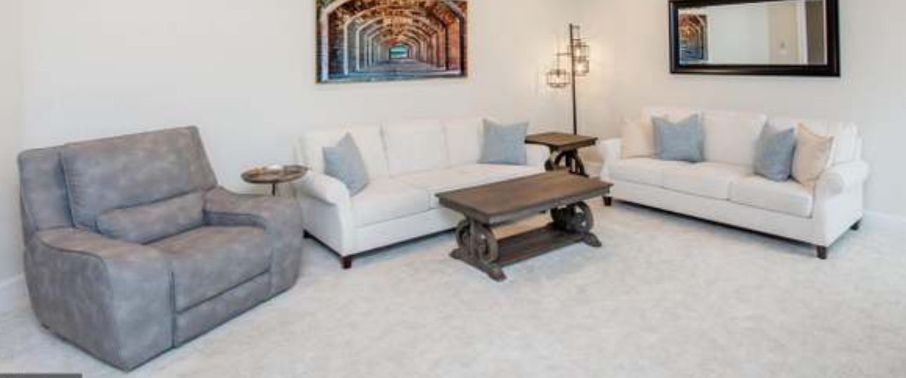 Two White Couches - Living Room