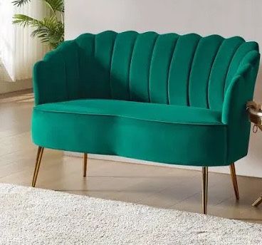 Velvet Green Sofa