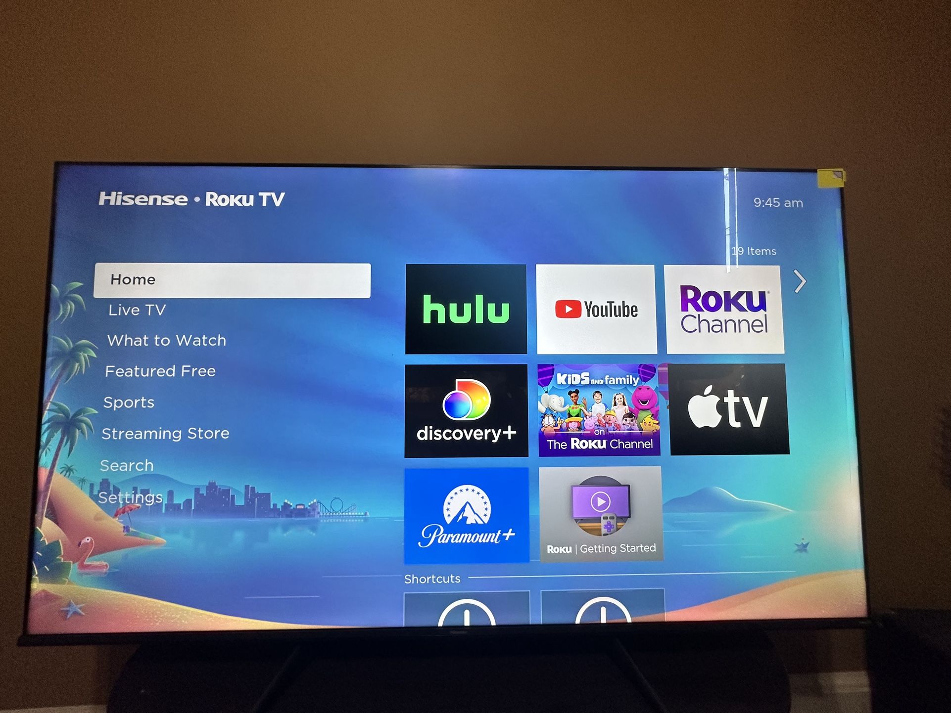 Hisense 65inch LCD TV Roku