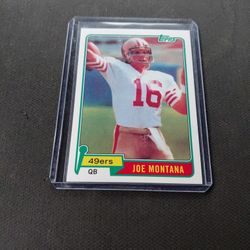JOE MONTANA 1981 ROOKIE CARD $200.00