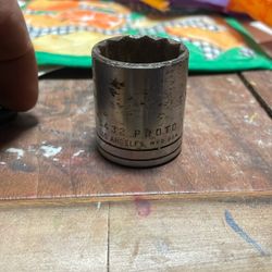 Proto Professional 5432 1" in SAE 1/2” Drive Shallow Socket USA 12 Point