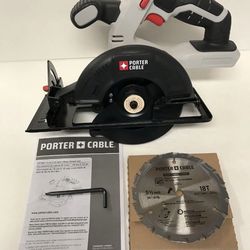 NEW Porter Cable PCC661 20V Max Lithium Ion 5-1/2" Circular Saw with Blade