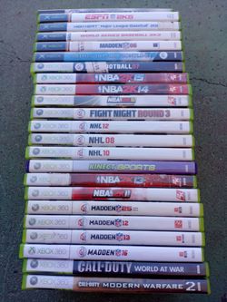 Xbox 360 videogames $30 for all
