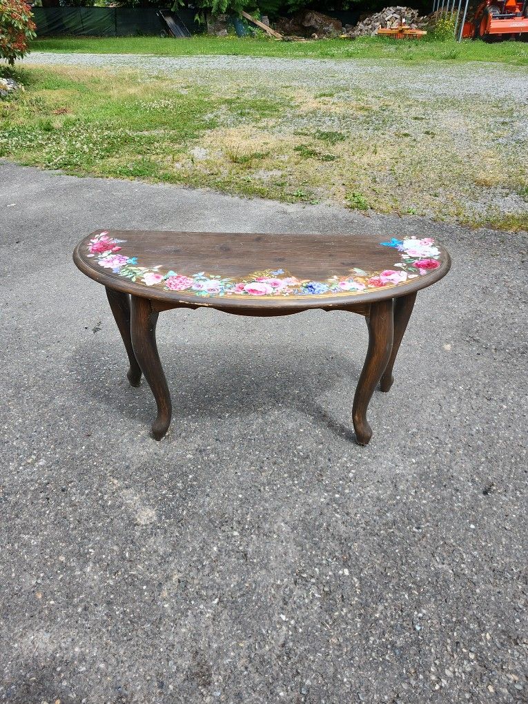 Half Moon Entry Table FREE!!