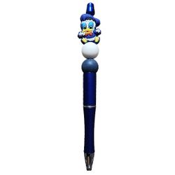 Donald Duck Disney Beaded Ballpoint Twist Pen Blue