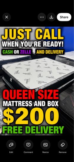 Huge sale for Mattress And Box Twin size #mattress and box 150.$ full 190$ Queen 200$ king 290$. free delivery free set up 708….289…7715… cash or Zell