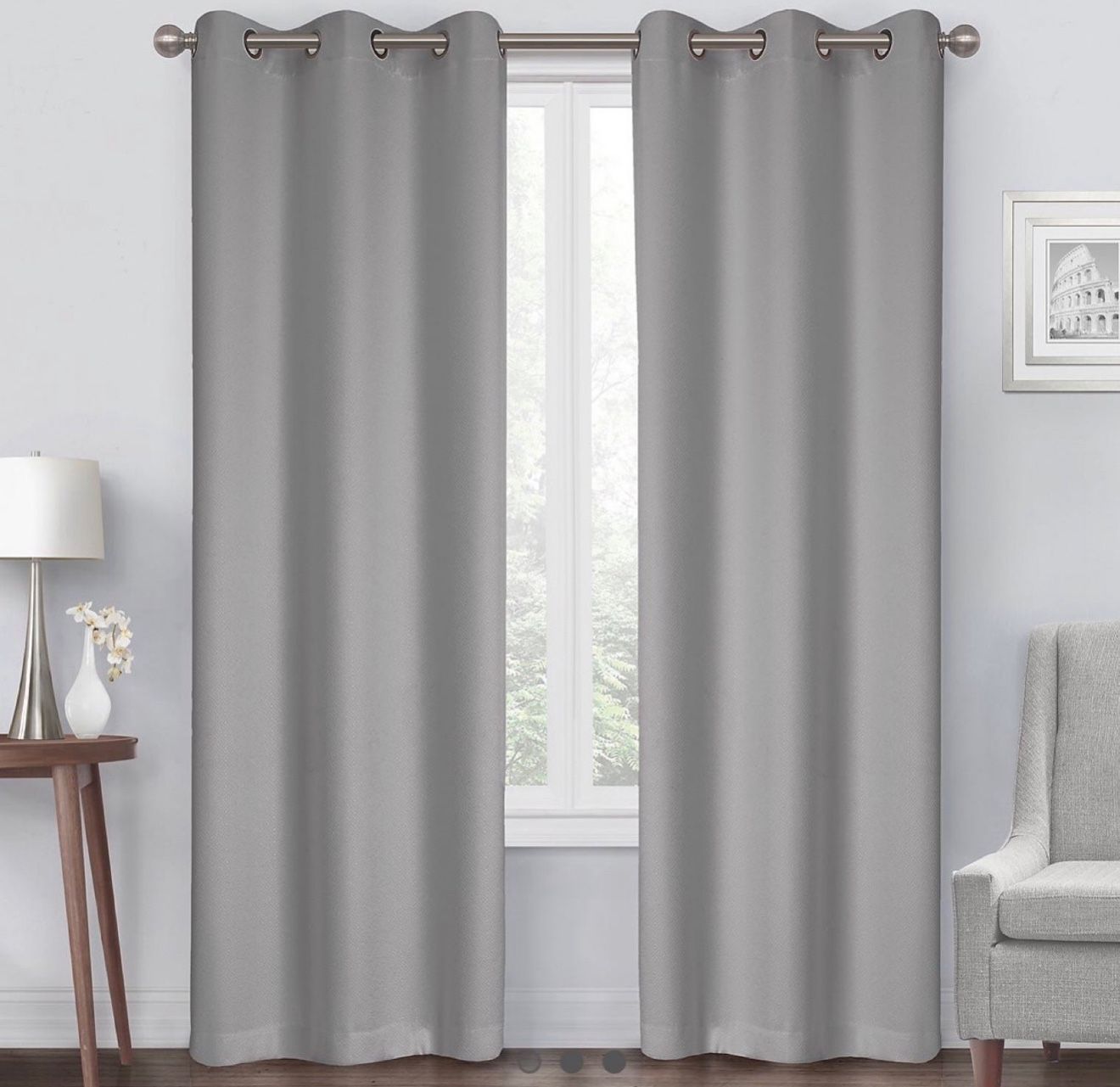 Room Darkening+Noise Reducing Curtain Panels